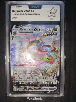Carte Pokemon Gradee Rayquaza VMAX 218/203 Evolution Celeste PCA 9,5 FRENCH FR - Image 3