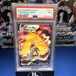 2022 Pokemon SWSH Pikachu VMAX PSA 9 MINT #TG17 Lost Origin Trainer Gallery - Image 1