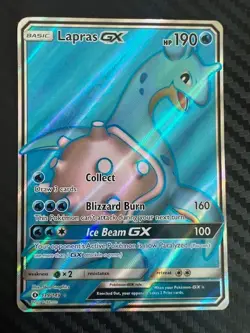 Pokemon TCG Lapras GX Full Art 139/149 Sm Base Set Holo HP - Image 1