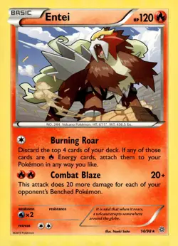 Entei (14) XY - Ancient Origins #14/98 POKEMON TCG - Image 1
