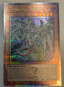 YUGIOH- Cyberdark Wurm - ALIN-EN027 - Quarter Century Secret Rare - 1st Edition - Image 1