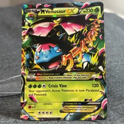 Mega Venusaur EX 230 HP Pokemon Card Crisis Vine Move - Image 1