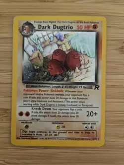 Dark Dugtrio 6/82 Team Rocket Holo Pokemon Card - Image 1
