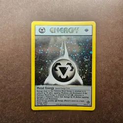 1st Edition Metal Energy 19/111 Pokemon Neo Genesis Holo Rare Card - LP - First - Image 1