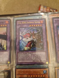 Yu-Gi-Oh Evil Hero Infernal Sniper LCGX-EN071 Ultra Rare Card 1st Edition - Image 1