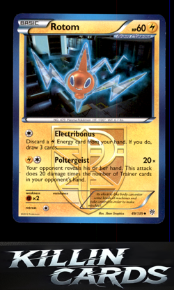 Rotom (Team Plasma) 49/135 Pokemon Uncommon Plasma Storm Card LP - Image 1