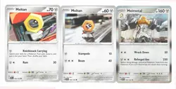Melmetal 104/142 - Stellar Crown Pokemon Card Lot - 3 Card Set - Image 1