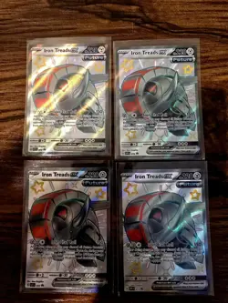 (4)Iron Treads ex 073 Full Art Sv: Scarlet & Violet Promo Cards Holo Pokemon TCG - Image 1