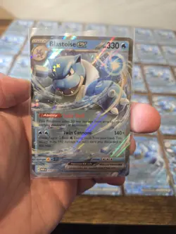 (35)Blastoise ex 009/165 Holo Pokemon Card NM MEW Scarlet & Violet 151 Rare - Image 2