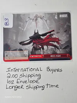 Goddess of Victory Nikke Red Hood Card S117-083 - My Wallet’s Last Hope Arc - Image 1