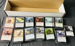 1200+ MtG Cards Magic the Gathering Lot Common and Uncommon Lands Tokens bonus! - Image 1