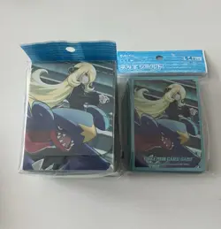 Pokemon Center Japan Cynthia & Garchomp Deck Box And Card Sleeves (US Seller!) - Image 1