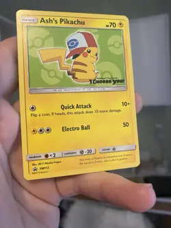 Ash's Pikachu - SM112 - Pokemon TCG Sun & Moon Promo Rare Card MP - Image 3
