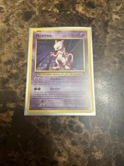 Pokemon Mewtwo Holo TCG Card Base Set, Original Rare, 010/102 - Image 1