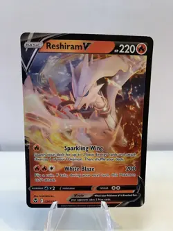 Reshiram V SWSH12: Silver Tempest #024/195 Pokemon Card TCG - Image 1