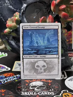 ☠☠ Snow-Covered Swamp (White Border) Mystery Booster 2 Regular #118 - Image 1