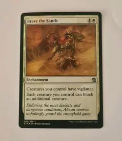MTG Brave The Sands Foil Khans Of Tarkir Mint Condition - Image 1