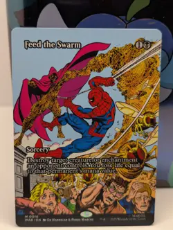 Feed the Swarm - #16 Regular (Borderless) Spider Man Eternal-Legal - MTG - NM - Image 1