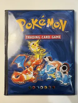Vintage 1999 Pokemon TCG Binder Charizard Blastoise Pikachu WOTC Excellent Cond - Image 1