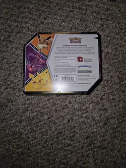 Pokemon V Powers Tin Pikachu NEW Factory Sealed & Match Battle Holo Rare Promo - Image 2