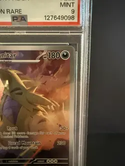 Pokemon TCG Tyranitar Scarlet & Violet Paldea Evolved 222/193 IR - PSA 9 Mint - Image 2