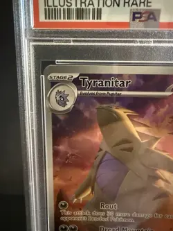 Pokemon TCG Tyranitar Scarlet & Violet Paldea Evolved 222/193 IR - PSA 9 Mint - Image 3