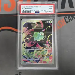 2025 POKEMON MEG EN-MEGA EVOLUTION ILLUSTRATION RARE #133 BULBASAUR PSA 9 - Image 1