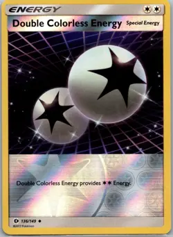 Double Colorless Energy 136/149 - Pokemon Tcg - SM Base Set Reverse Holo - Image 1