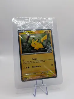 Pikachu 025/165 Pokemon Holiday Calendar 2025 Festive Stamp Cosmo Promo SEALED - Image 4