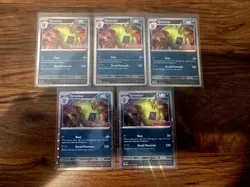 (5) Pokemon TCG Tyranitar 135/193 Paldea Evolved Stamped Promo Cosmo Holo - Image 1