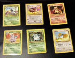 Pokemon TCG Vintage Lot of 6 - Butterfree, Magmar Nidorino - Image 1