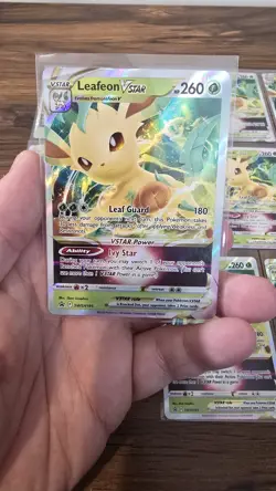 (11) Pokemon SWSH Black Star Promo FULL ART Leafeon VSTAR SWSH195 - NM - Image 2