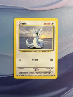 Pokemon Dratini Base Set 4th print UK Print 1999-2000 26/102 NM - Image 1