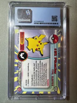 Pokemon Topps 2000 Pikachu Chrome Series 1 #25 CGC Graded 8.5 NM/Mint - Image 2