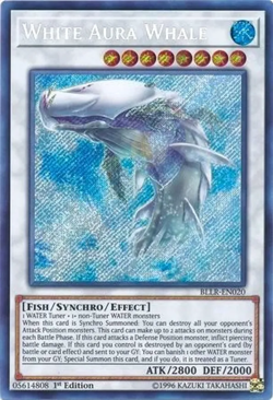 YuGiOh! White Aura Whale - BLLR-EN020 1st Edition NM/VNM SCR - Image 2