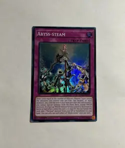 YuGiOh Abyss-steam SUDA-EN077 Super Rare 1st Edition NM - Image 1