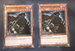 German Armageddon Knight DASA-DE040 Super 1st Edition Lightly Played X2 - Image 1