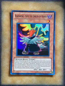 Yugioh Blackwing - Vayu the Emblem of Honor CT07-EN012 Super Rare NM - Image 1