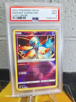 2022 Pokemon Lost Origin # 069 Radiant Gardevoir PSA 9 Card MINT! Free Shipping! - Image 1