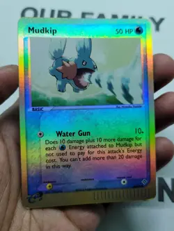 Mudkip 65/97 Reverse Holo Pokemon Card EX Dragon E Series - LP - Image 3