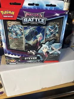 Pokemon TCG Rival Battle Deck Steven with Beldum Promo Card - Image 1