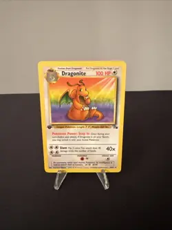 Dragonite 1st Edition Fossil Set Non-Holo Rare 19/62 WOTC Vintage Pokemon Card - Image 1