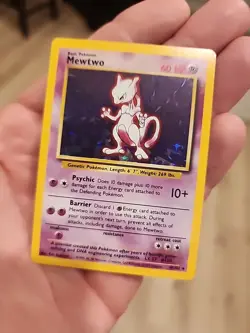 Pokemon Mewtwo Trading Card Game Base Set Holo Rare - Image 1