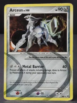 Arceus LV. 100 AR9 Platinum 2009 Holo Rare English Pokemon Card Damaged - Image 1