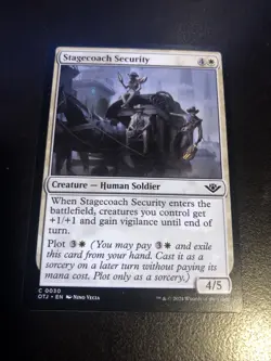 Stagecoach Security - Outlaws Of Thunder Junction OTJ #0030 - Magic MTG Card - Image 1