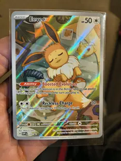 Pokemon TCG Eevee Card Black Star Promo #SVP173 Prismatic Evolutions NM - Image 2
