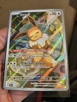 Pokemon TCG Eevee Card Black Star Promo #SVP173 Prismatic Evolutions NM - Image 3