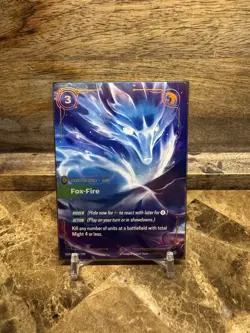 Riftbound TCG League Of Legends Origins Epic Fox Fire 256/298 NM Card Ahri - Image 1