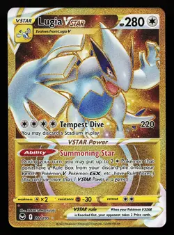 Lugia VSTAR 211/195 Secret Rare Silver Tempest Pokemon Card - Image 1