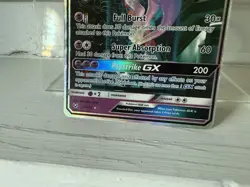 Pokemon Mewtwo GX Shining Legends Secret Rare Card 78/73 Holo Full Art *READ* - Image 2